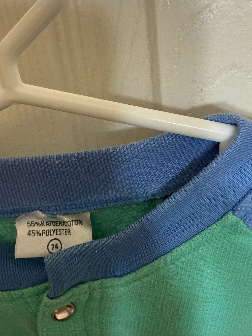 Vintage-Style Kids One Piece Romper in Teal, Blue & Pink
